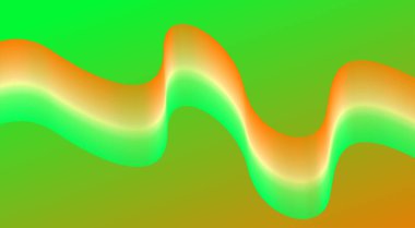 Soyut Karışık Dalgalı Eğri Arkaplan Yeşil Çok Renkli Gradyan Tasarım Vektörü İllüstrasyonu