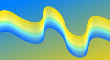 Soyut Harmanlanmış Dalgalı Eğri Arkaplan Çok Renkli Tasarım Vektörü İllüstrasyonu