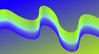 Soyut Harmanlanmış Dalgalı Eğri Arkaplan Gradyan Çoklu Renk Tasarım Vektörü İllüstrasyonu