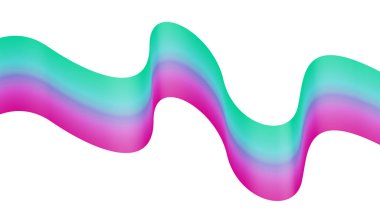 Soyut Harmanlanmış Dalgalı Eğimli Renk Arkaplan Tasarım Vektörü İllüstrasyonu