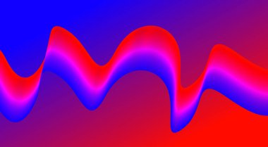 Soyut Harmanlanmış Dalgalı Eğimli Arkaplan Gradyan Tasarım Vektörü İllüstrasyonu