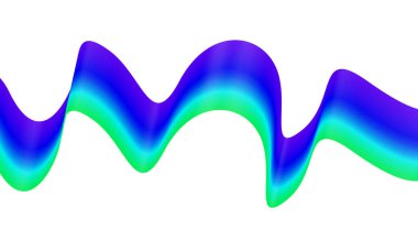 Soyut Harmanlanmış Dalgalı Mavi Cyan Gradyan Tasarım Arkaplan Vektörü İllüstrasyonu