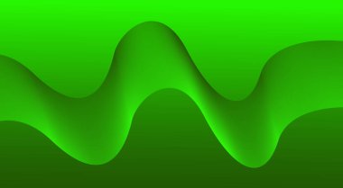 Soyut Harmanlanmış Dalgalı Eğri Arkaplan Yeşil Tasarım Vektörü ResmiComment