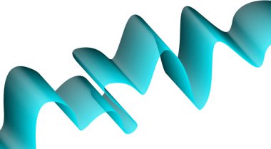 Soyut Karışık Dalgalı Dalgalanan Eğri Mavi Cyan Tasarım Arkaplan Vektörü İllüstrasyonu