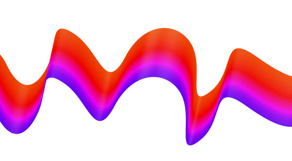 Abstract Blend Wavy Curved Gradient Design Background Vector Illustration
