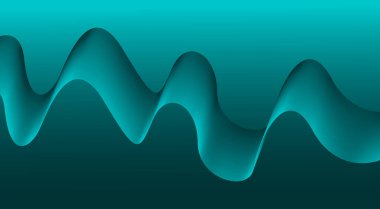 Akan Arkaplan Mavi Cyan Renk Eğrisi Yumuşak Soyut Tasarım Vektörü Resimlerini Harmanla