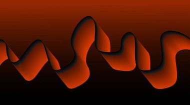 Akan Eğri Düz Arkaplan Turuncu Renk Soyut Tasarım Vektörü Resimlerini Harmanla