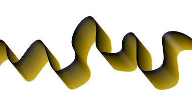 Akan Eğri Düz Sarı Soyut Arkaplan Tasarım Vektörü İllüstrasyonunu Harmanla