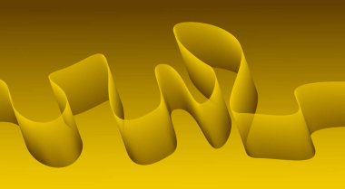 Akan Eğri Düz Arkaplan Sarı Soyut Tasarım Vektörü Resimlerini Harmanla