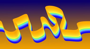 Akan Eğri Düz Arkaplan Turuncu Renkli Gradyan Soyut Tasarım Vektörü Resimlerini Harmanla