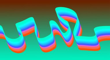 Akan Eğri Düz Arkaplan Gradyan Renkleri Soyut Tasarım Vektörü İllüstrasyonunu Harmanla