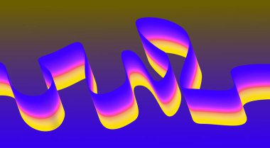 Akan Eğri Düz Arkaplan Renkleri Soyut Tasarım Vektörü İllüstrasyonunu Harmanla