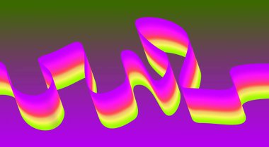 Akan Eğri Düz Arkaplan Gradyan Soyut Tasarım Vektörü İllüstrasyonunu Harmanla