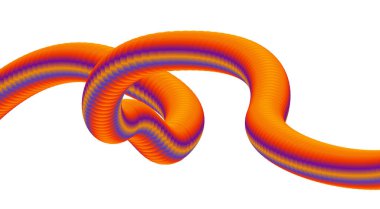 3B Harmanlama Akımı Orange Soyut Arkaplan Pürüzsüz Tasarım Vektörü İllüstrasyonu