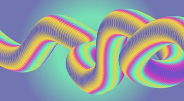 3B Harmanlanan Arkaplan Çok Renkli Soyut Düz Tasarım Vektörü ResimleriComment