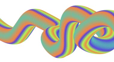 3B Harmanlanan Gradyan Çoklu Renk Arkaplanı Soyut Düz Tasarım Vektör Resimlemesi