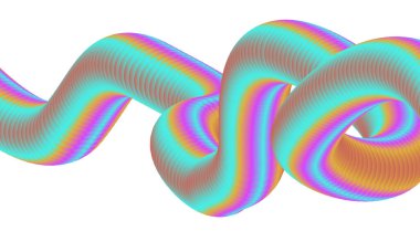 3D Harmanlama Cyan Çoklu Renk Gradyan Özgeçmiş Soyut Düz Tasarım Vektörü İllüstrasyonu