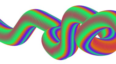 3B Harmanlanan Yeşil Değişken Gradyan Arkaplan Soyut Düz Tasarım Vektörü İllüstrasyonu