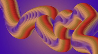 3B Harmanlama Arkaplan Renkli Gradyan Soyut Düz Tasarım Vektörü İllüstrasyonu