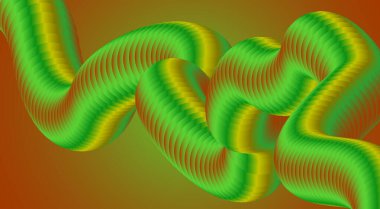 3B Harmanlama Arkaplan Yeşil Renkli Gradyan Soyut Düz Tasarım Vektörü İllüstrasyonu