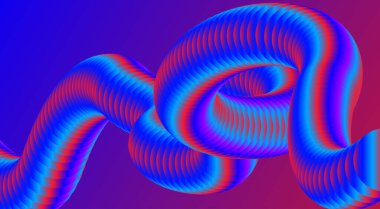 3B Sıvı Arkaplan Mavi Gradyan Soyut Düz Tasarım Vektörü Resimlerini Harmanla