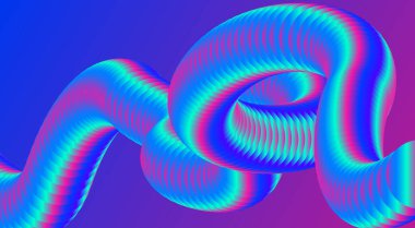 3B Sıvı Arkaplan Mavi Cyan Gradyan Soyut Yumuşak Tasarım Vektör Resimlerini Harmanla