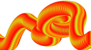 3B Sıvı Turuncu Gradyan Soyut Arkaplan Düz Tasarım Vektörü Resimlerini Harmanla