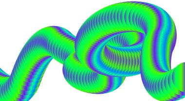 3B Sıvı Yeşil Cyan Gradyan Soyut Arkaplan Pürüzsüz Tasarım Vektörü Resimlerini Harmanla