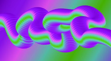 3B Harmanlanmış Akışkan Akışkan Arkaplan Tasarımı Mor Çoklu Renk Gradyan Vektör İllüstrasyonu