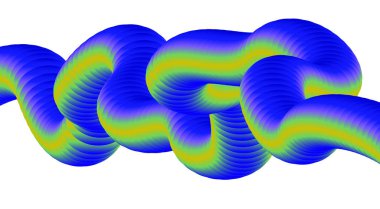 3B Harmanlanmış Sıvı Soyut Tasarım Mavi Çoklu Renk Gradyan Arkaplan Vektörü ResmiComment