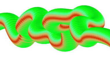 3B Harmanlanmış Sıvı Soyut Tasarım Yeşil Çoklu Renkli Arkaplan Vektörü ResmiComment