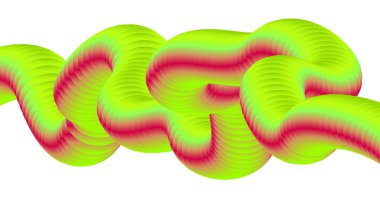 3B Harmanlanmış Sıvı Soyut Tasarım Yeşil Çok Renkli Gradyan Arkaplan Vektörü ResmiComment