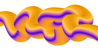 3B Harmanlanmış Sıvı Soyut Tasarım Sarı Çoklu Renk Gradyan Arkaplan Vektörü ResmiComment