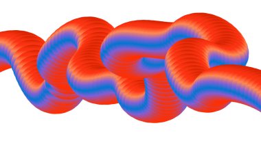 3B Harmanlanmış Sıvı Soyut Tasarım Turuncu Çok Renkli Gradyan Arkaplan Vektörü ResmiComment