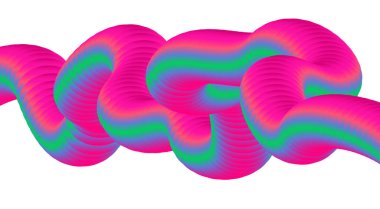 3B Harmanlanmış Sıvı Soyut Tasarım Pembe Çok Renkli Gradyan Arkaplan Vektörü ResmiComment