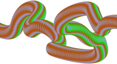 3B Harmanlanmış Sıvı Soyut Tasarım Çok Renkli Gradyan Arkaplan Vektörü ResmiComment