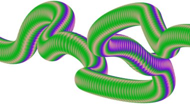 3B Harmanlanmış Sıvı Soyut Tasarım Renkli Arkaplan Vektörü İllüstrasyonu