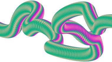 3B Harmanlanmış Sıvı Soyut Tasarım Renkli Gradyan Arkaplan Vektörü İllüstrasyonu
