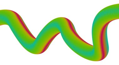 3B Harmanlanmış Sıvı Tasarımı Yeşil Renkli Gradyan Soyut Arkaplan Vektörü İllüstrasyonu