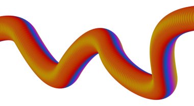 3B Harmanlanmış Sıvı Tasarımı Turuncu Renkli Gradyan Soyut Arkaplan Vektörü ResmiComment