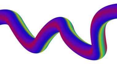 3B Sıvı Tasarımı Mor Renkli Gradyan Soyut Arkaplan Vektörü Resimlemesi