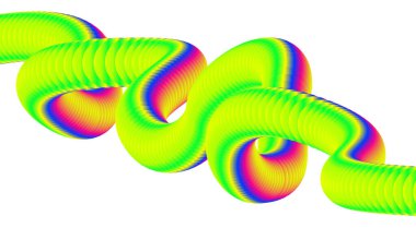 3B Harmanlanmış Sıvı Tasarımı Yeşil Gradyan Renkli Arkaplan Soyut Vektör Resimleri