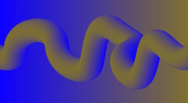 3B Harmanlanmış Sıvı Tasarımı Arkaplan Mavi Gradyan Soyut Vektör İllüstrasyonu