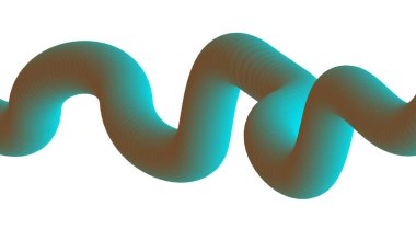 3B Harmanlanmış Sıvı Tasarımı Mavi Cyan Arkaplan Soyut Vektör İllüstrasyonu