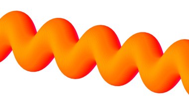 3B Harmanlanmış Soyut Sıvı Tasarımı Turuncu Gradyan Arkaplan Sanat Vektörü İllüstrasyonu