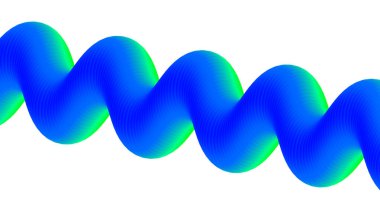 3B Harmanlanmış Soyut Sıvı Tasarımı Mavi Cyan Gradyan Arkaplan Sanat Vektörü İllüstrasyonu