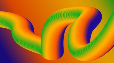 3B Harmanlanmış Soyut Akışkan Arkaplan Tasarımı Gradyan Renkleri Sanat Vektörü İllüstrasyonu