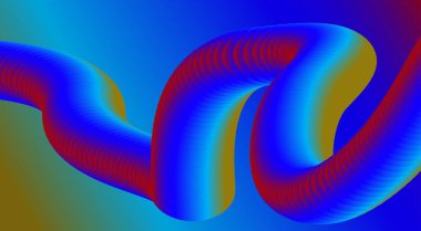 3B Harmanlanmış Soyut Akışkan Arkaplan Tasarımı Çok Renkli Sanat Vektörü İllüstrasyonu