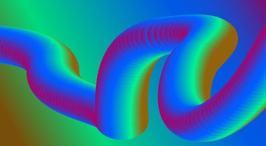 3B Harmanlanmış Soyut Akışkan Arkaplan Tasarımı Çok Renkli Sanat Vektörü İllüstrasyonu