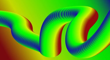 3B Harmanlanmış Soyut Akışkan Arkaplan Tasarım Gradyan Sanat Vektörü İllüstrasyonu